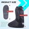 Hilitchi Black Men Waterproof Rainstorm Rainy Day Rain Suit Raingear Motorcycle Outdoor Protective Gear Rain Boot Shoe Cover Zipper US 10 11 Euro 44 45 Black.