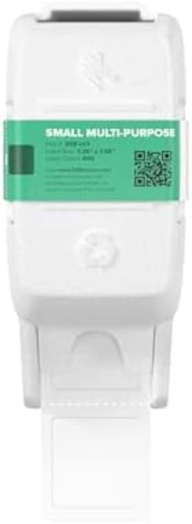 ZEBRA ZSB Series Labels - Potato Starch-Based Printer Label Paper - Recyclable Cartridge for Stickers - Versatile, Cloud-Based Adhesive - Multipurpose, 1. 25" x 1. 25".