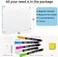 RR RAXMIN ChicRosa RR RAXMIN Acrylic Note Board Refrigerator Dry Erase Board Magnetic Clear 15&rdquo;x11" Includes 4 Dry Erase Markers.