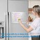 RR RAXMIN ChicRosa RR RAXMIN Acrylic Note Board Refrigerator Dry Erase Board Magnetic Clear 15&rdquo;x11" Includes 4 Dry Erase Markers.