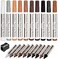 EASTHUA Furniture Markers Touch Up,Wood Filler Floor Scratch Repair Kits,Set of 21-Markers and Wax Sticks with Sharpener Kit for Funiture Repair,Floor Scratch. Touch Up Repair System Set,Wood Restore