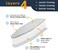 SAVUK Ironing Board Cover and Pad Silicone Coated 4 Layers, 12. 5x30 inch Mini Size, Extra Heavy Duty Thick Padding, Heat Reflective, Non Stick Scorch and Stain Resistant (Silver, 12. 5" X 30".