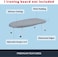 SAVUK Ironing Board Cover and Pad Silicone Coated 4 Layers, 12. 5x30 inch Mini Size, Extra Heavy Duty Thick Padding, Heat Reflective, Non Stick Scorch and Stain Resistant (Silver, 12. 5" X 30".