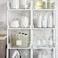 Talented Kitchen 144 Minimalistic Laundry Room Labels for Glass Jars, Preprinted Linen Closet Stickers for Containers, Bathroom Organization, Cleaning Supplies (Gold.