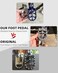 JFG RACING Dirt Bike Foot Pegs 7075 CNC Pedals Rests for Surron Light Bee X and S/E Ride Pro SS/CRF150F CRF230F 03-19/CRF250F 19-24/XR150L 15-24/KDX200 83-94-Black.