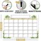 Hadley Designs Magnetic Fridge Calendar Dry Erase Magnetic Calendar for Refrigerator - Greenery Magnetic Dry Erase Calendar for Fridge, White Board Calendar for Wall, Dry Erase Board Calendar, Magneti