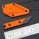 Ccanku C1146 Fixed Blade Knife,D2 Blade G10 Handle Mini Pocket Knife, EDC Tool Knife for Outdoor, Camping, Hiking, Fishing with kydex Sheath (Orange.