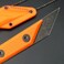 Ccanku C1146 Fixed Blade Knife,D2 Blade G10 Handle Mini Pocket Knife, EDC Tool Knife for Outdoor, Camping, Hiking, Fishing with kydex Sheath (Orange.