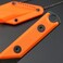 Ccanku C1146 Fixed Blade Knife,D2 Blade G10 Handle Mini Pocket Knife, EDC Tool Knife for Outdoor, Camping, Hiking, Fishing with kydex Sheath (Orange.