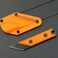 Ccanku C1146 Fixed Blade Knife,D2 Blade G10 Handle Mini Pocket Knife, EDC Tool Knife for Outdoor, Camping, Hiking, Fishing with kydex Sheath (Orange.