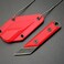 Ccanku C1146 Fixed Blade Knife,D2 Blade G10 Handle Mini Pocket Knife, EDC Tool Knife for Outdoor, Camping, Hiking, Fishing with kydex Sheath (Red.