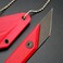 Ccanku C1146 Fixed Blade Knife,D2 Blade G10 Handle Mini Pocket Knife, EDC Tool Knife for Outdoor, Camping, Hiking, Fishing with kydex Sheath (Red.