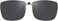 CAXMAN Polarized Clip On Sunglasses Over Prescription Glasses Men Women Compact Fit Non-Flip Up.