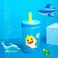 Zak Designs 15oz Baby Shark Kelso Tumbler Set, BPA-Free Leak-Proof Screw-On Lid with Straw Made of Durable Plastic and Silicone, Perfect Bundle for Kids (2pcs Set.