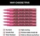 TFIVE Pink Marker Paint Pens - 6 Pack Acrylic Pink Permanent Marker, 0. 7mm Extra Fine Tip Paint Pen for Art Projects, Drawing, Rock Painting, Stone, Ceramic, Glass, Wood, Plastic, Metal, Canvas DIY C