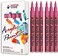 TFIVE Pink Marker Paint Pens - 6 Pack Acrylic Pink Permanent Marker, 0. 7mm Extra Fine Tip Paint Pen for Art Projects, Drawing, Rock Painting, Stone, Ceramic, Glass, Wood, Plastic, Metal, Canvas DIY C