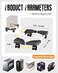 YOSE CPU Stand Mobile Desktop Tower Computer Floor Stand Rolling Caster Wheels Adjustable Width Universal.