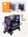 YOSE CPU Stand Mobile Desktop Tower Computer Floor Stand Rolling Caster Wheels Adjustable Width Universal.