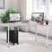 YOSE CPU Stand Mobile Desktop Tower Computer Floor Stand Rolling Caster Wheels Adjustable Width Universal.