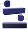Evemodel 3pcs HO Scale Undecorated 40' (ftShipping Containers 1:87 Deep Bule Ribbed Side Container C8740DB.