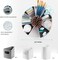 MeCids 360 Rotating Storage Organizer Desk Organizers Pen Holder&ndash; 12&rdquo; Lazy Susan Style Caddy with Removable Bins, for Home Office Supplies, Art Supplies, Make-upKitchen Use, with CardGift Box.