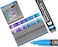 TOOLI-ART Acrylic Paint Pens BluePurple Tones 22 Assorted Pro Color Series Markers Set 0. 7mm Extra Fine Tip for Rock Painting, Glass, Mugs, Wood, Metal, Canvas, Projects, Non Toxic, Waterbased, Quick