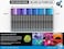 TOOLI-ART Acrylic Paint Pens BluePurple Tones 22 Assorted Pro Color Series Markers Set 0. 7mm Extra Fine Tip for Rock Painting, Glass, Mugs, Wood, Metal, Canvas, Projects, Non Toxic, Waterbased, Quick