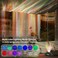 مكبر صوت AIRIVO Northern Aurora Star Music، جهاز عرض المجرات بضوء ليلي أبيض (أسود).