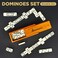 Queensell Dominos Set for Adults &ndash; Dominoes - Classic Board Games, Double 6 Dominoes Family Games for Kids and Adults - Double Six Standard Dominos Set 28 Tiles with Wood Case, Juegos de Mesa.