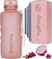 Hydracy BPA Free Water Bottle with Time Marker -Large, 64oz.