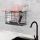 Vecallo Hair Tool Organizer, Metal Wire Bathroom Wall Mount Hair Care Styling Tool Organizer Storage Basket for Hair Dryer, Flat Iron, Curling Wand, Hair Straightener Brushes Hot Hair Tool Holder.