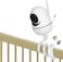 iTODOS Baby Monitor Mount Compatible with HelloBaby HB65/HB66/HB248,ANMEATE SM935E Baby Monitor Camera, Versatile Twist Mount Without Tools or Wall Damage -White.