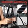 Diaomao Upgraded Tricep Pull Down Rope - Tricep Rope Cable Attachment 35 Inch with Rubber Pad - Stainless Steel Carabiner Clips - Great for Cable Pulley System Home Gym (Black, 35".