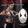 Diaomao Upgraded Tricep Pull Down Rope - Tricep Rope Cable Attachment 35 Inch with Rubber Pad - Stainless Steel Carabiner Clips - Great for Cable Pulley System Home Gym (Black, 35".