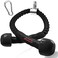 Diaomao Upgraded Tricep Pull Down Rope - Tricep Rope Cable Attachment 35 Inch with Rubber Pad - Stainless Steel Carabiner Clips - Great for Cable Pulley System Home Gym (Black, 35".