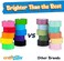Craftzilla Colored Masking Tape &ndash; 10 Roll Multi Pack &ndash; 300 Feet x 1 Inch of Colorful Craft Tape &ndash; Vibrant Rainbow Colored Painters Tape &ndash; Great for ArtsCrafts, Labeling and Color-Coding.