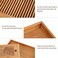TOPINCN Tea Tray Premium Bamboo Material Chinese Gongfu Tea,Cute Little Pretty Tray Perfect For Gongfu Tea Ceremony Home Essentials.