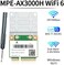 REKONG MPE-AX3000H WiFi 6 Wireless Card Dual Band 802. 11ax Half Mini PCI-E WiFi Card PCI Express Network Adapter BT5. 2 2. 4GHz 574Mbps 5GHz 2. 4Gbps(160MHzfor Windows 10/11 64 bit Better 7260HMW WiF