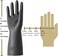 ROYAKI Chemical Resistant Latex Gloves,Cleaning Protective Safety Work Heavy Duty Rubber Gloves, S-M-L-XL Size, Black 1 Pair.