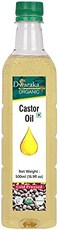 DWARAKA Organic - Cold Pressed Castor Oil, 16. 9 Fl Oz, 500 ML, Healthy, Organic, Non GMO, All Natural.