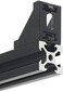 Iverntech 20pcs Black Aluminum Corner Bracket Connector Inside Joint Plate Fastener with 40pcs M5 T Nuts40 pcs M5 Screw1pcs Wrench for Standard 6mm Slot 2020 Series Aluminum Extrusion Profile.