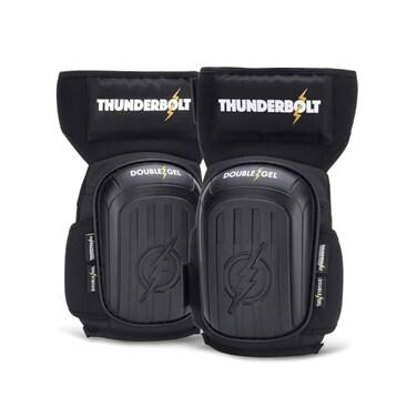 Thunderbolt Knee Pads for Men Construction Knee Pads for Work Knee Pads for Men and Women Gel Knee Pads Gardening Flooring Roofing Heavy Duty Gel Knee Pads Thick Foam Strong Adjustable Non-Slip Straps