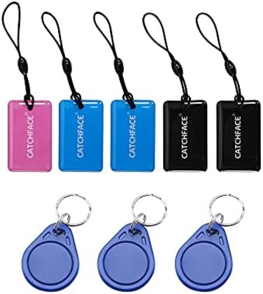 CATCHFACE 8 Packs Smart IC Card,RFID M1 13. 56Mhz Fob Contactless Key Fob for Smart Door Locks.