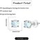 COMORE Hypoallergenic Moonstone Stud Earrings 925 Sterling Silver Rainbow Moonstone Earrings for Women Girls Moonstone Jewelry Small Round Earrings for Sensitive Ears.