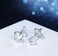 COMORE Hypoallergenic Moonstone Stud Earrings 925 Sterling Silver Rainbow Moonstone Earrings for Women Girls Moonstone Jewelry Small Round Earrings for Sensitive Ears.