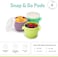melii SnapGo Baby Food Freezer Storage ContainersSnack Containers - Set of 4, 4oz.