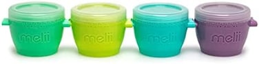 melii SnapGo Baby Food Freezer Storage ContainersSnack Containers - Set of 4, 4oz.