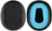 Geekria QuickFit Replacement Ear Pads for Skullcandy Riff Wireless Headphones Ear Cushions, Repair Parts (Black.