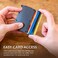Hayvenhurst Slim Minimalist Front Pocket RFID Blocking Metal Wallets for Men with Money Clip, Carbon Fiber, S, Minimalist.