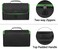 Trunab Game Disc Case Hold Up to 24 Discs, Portable Storage Bag Gaming Disk Organizers, Compatible with Xbox 360/Xbox One/Xbox Series X/S/PS4/PS4 Pro/PS3/PS5, Green (Patent Design.